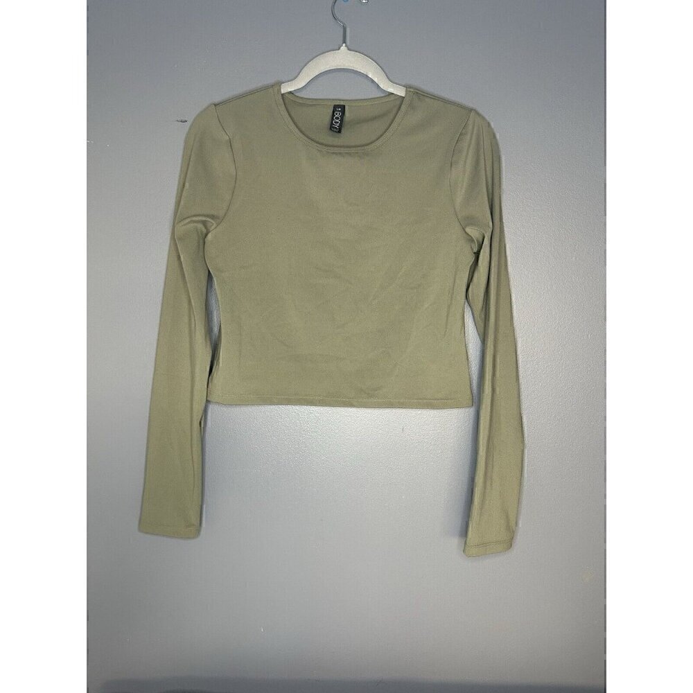Cotton On‎ Body Women's Essential Fitted Cropped Top Sage Green Size Large